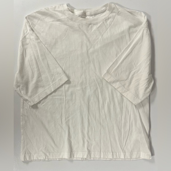 Free People We The Free Perfect Oversized Cotton Tee T-Shirt Crew Short White S - Picture 2 of 10